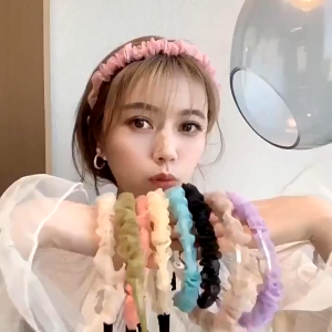 Fyngalery ♛ DP171 Bandana Aksesoris Rambut Wanita Fashion Korea Bando Scrunchie Wanita Headbands Dewasa Headband