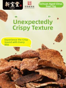 Xin Bao Tang | Sichuan Flavor Ready-to-Eat Dried Citrus Peel Snacks 75g * 3 Bags