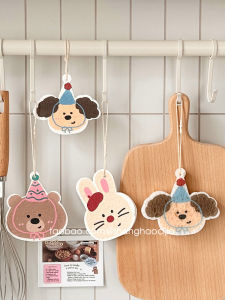 INS South Korea Puppy Cellulose Sponge Washing Pot Spong Mop Washing Bowl Scouring Pad Cleaning Gadget Kitchen Sponge Wipe