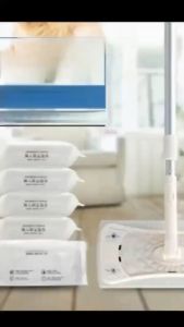 360 Degree Rotation Cleaning Mop Sweeper with Disposable Mop Pad Floor Cleaner Mop for Hardwood Laminate Tile Floor Cleaning