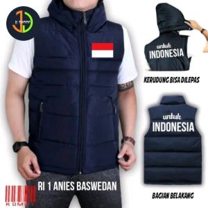 Rompi anis rompi untuk indonesia rompi vest pria wanita rompi anis rompi untuk indonesia sablon