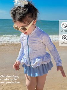 Girls Sun-Protective Swim Dress