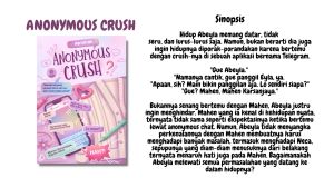 Novel Anonymous Crush By Haniifiah (BOOKPAPER) / R S