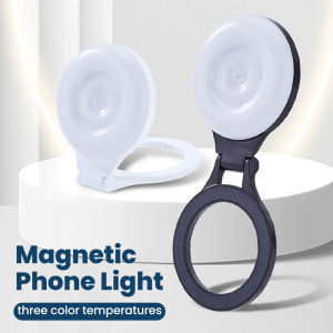 elough | Mobile Phone Magnetic Light for Self-Taking and Beauty Enhancement Compact Mini Beauty Lamp Foldable Sdjustable