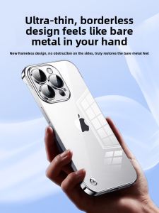 KUMENG | Ultra Thin Transparent Edgeless Anti-Shock Case for iPhone 15 Pro Max