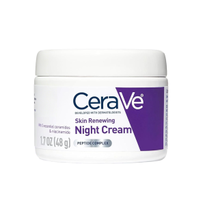 CeraVe | CeraVe Skin Renewing Night Cream Peptide Complex Hyaluronic Acid & Ceramide Moisturizer for Face 1.7 Ounce