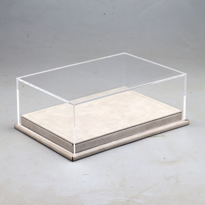 Leather Dustproof High-end Display Case 1:64 Acrylic One-piece