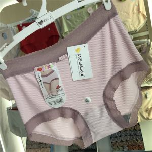 Girls Graphene Modal Breathable Knitted Underwear Triangle Shorts mid Waist Briefs Youth Womens Comfortable Inner Pants