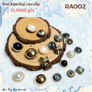 Nút Kim Loại Cao Cấp 2.5cm  RA002  – Sang Trọng và Đẳng Cấp