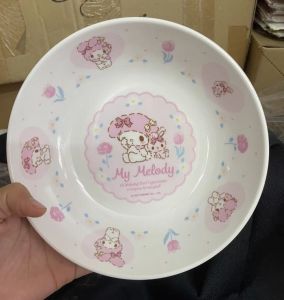 TEMPAT MAKAN IMPORT SANRIO / PIRING LUCU / PIRING POCHACCO / TEMPAT MAKAN MELODY / PIRING BULAT KUROMI MELODY LUCU