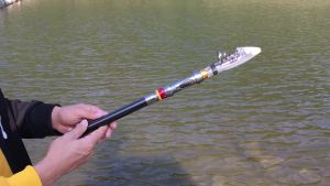 GHOTDA Short Sea Fishing Rods Fiber Telescopic Fishing Rod Carbon 1.8-3.6M Spinning Telescopic Fishing Tackle Spinning Rod