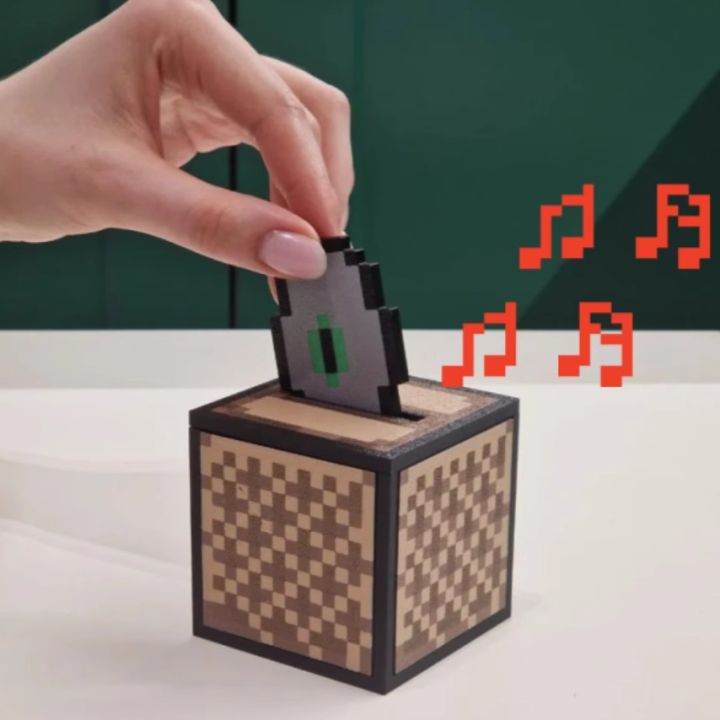 Minecraft Music Rack Mô Hình Máy Nghe Nhạc Redstone Music Box Của Trò Chơi Minecraft Máy ...