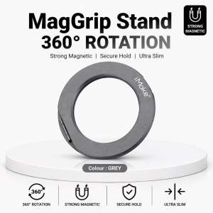 ￼iMoke MagGrip 360° Magnetic Ring Holder Stand Strong Magnet Grip ｜Ultra Slim | MagSafe Compatible Phone Stand