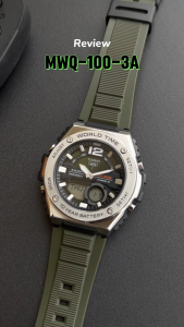 Casio Original MWQ-100-3A MWQ-100-3AVDF Jam Tangan Pria Analog Digital Standard Bergaransi