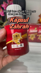 Kapsul Zahrah 3 in 1 Zaitun Habbatussaudah Buah Merah Papua
