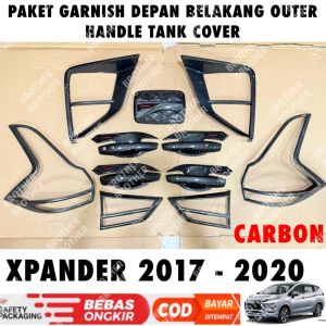 Paket Lengkap Xpander 2017 2018 2020 Garnish Depan Belakang Outer Handle Tank Cover Carbon