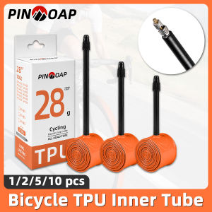 PINMOAP 1/2/5/10PCS TPU Bicycle Inner Tube For Road Bike 700x18-32c Bicycle Tube For Road Emergency Spare Replacement Accessory