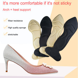 🔥Tamia👍 1 Pair 2 in1 High Heels Insoles Sports Shoes Sponge Soft Insoles  Perspiration Breathable On-slip Heel Protector Insole Cushion Can Be Cut