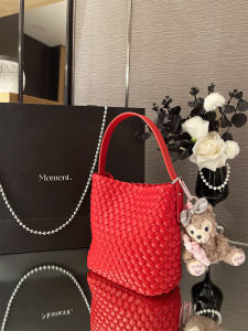 MY&FSNH | Hand-woven Bucket Bag Square Design Crossbody Shoulder Tote