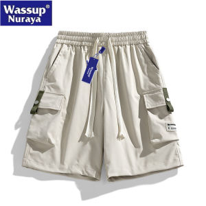 Quần Short Công Sở Nam WASSUP Nuraya Mùa Hè Rộng Rãi Thể Thao Nhanh Khô Quần Năm Mảnh Quần Thường Ngày Quần Ống Đứng Quần Ống Thẳng