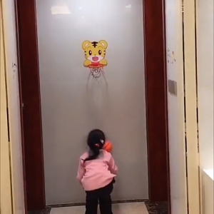 Hanging Basketball Hoop Set for KidsToddler Wall Mount Portable Foldable Mini Basketball Outdoor Toy Set