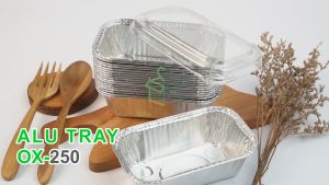 [10 Pcs] Alumunium Foil Tray Cup OX 250 Lasagna Macaroni Schotel Klapertart Spaghetti Brulee Brownies Cake Bolu Roti