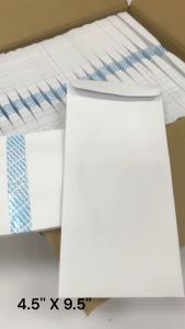 White Envelopes 100Gsm Peel & Seal / Sampul Surat Putih 4.5x9.5(500pcs/Box) (Price For 1 Box)