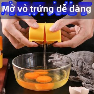 YOULE | Manual Crumbs-Free Egg Cracker Tool for Baking Portable