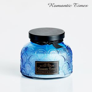 Romantic Essential Oil Aromatherapy Candle in Glass Cup Home Use Smokeless Birthday Gift Fragrance Candle Cup Gift Box
