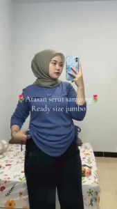 Blouse Valen Knit Wanita Lengan Panjang Terbaru Crop Top Serut Korean Style