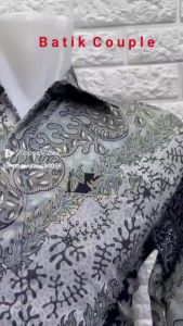 BATIK COUPLE / BAJU BATIK COUPLE / BATIK SET / BATIK LENGAN PANJANG / BATIK COUPLE ROK PLISKET
