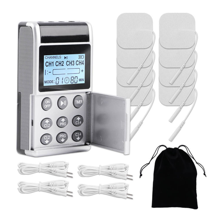 15 โหมด EMS เครื่องกระตุ้นกล้ามเนื้อไฟฟ้า TENS กายภาพบําบัด PULSE Full Body Massager เครื่องบรรเทาอาการปวด Health Care อุปกรณ์