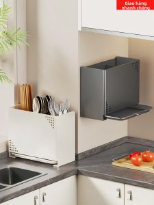Hộp Đựng Đũa Thìa Đơn Giản Có Khả Năng Thoát Nước