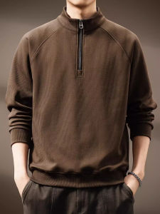 High-quality Half-zip Stand-collar Mens Hoodie