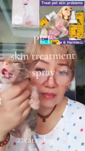 Pet Skin Treatment Spray 100ML Anti Fungal Anti Itch Spray Effective Relieve Dandruff Ringworm Skin Problems Professional Pet Skin Care Solution Mild Formula Easy Spray Use Daily Skin Disease Care Treatment Liquid Suitable For Dogs Cats Household Pets