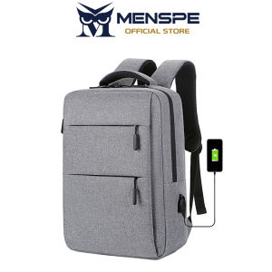 MENSPE กระเป๋าเป้สะพายหลังกระเป๋าเดินทางใส่แลปท็อป MENSPE กระเป๋าสะพายวิทยาลัยกระเป๋าสตางค์ชาร์จ USB กระเป๋าสะพายไหล่แบบลำลองกันขโมยกระเป๋านักเรียนกระเป๋าแคมป์ปิ้งกระเป๋าเป้สะพายหลัง