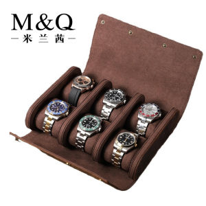 BLUETIDE advanced leather watch storage box cowhide watch bag 6 watch storage watch pillow watch roll