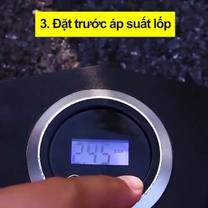 (GIÁ TỐT) Máy bơm lốp ô tô xe máy lõi đồng 12v đa năng thông minh tự năng mẫu mới công suất mạnh bơm nhanh loại tốt màn hình led