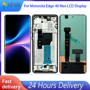 6.55 AMOLED For Motorola Edge 40 Neo LCD Display XT2307-1 Touch Screen Digitizer Assembly For Moto Edge40 LCD Replace