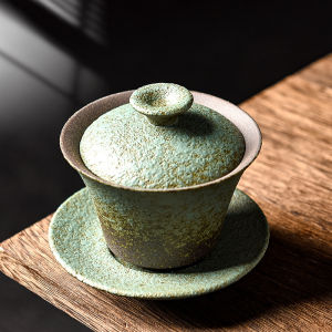 ZHIZHOU | Retro Coarse Pottery Gaiwan Tea Ware
