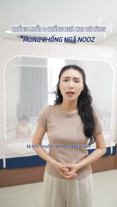 Mùng Chống Ngã NOOZ Khung Vuông Màng Chống Muỗi Dễ Lắp Đặt Không Khoan Tường NOOZ Home Goods