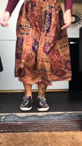 UIN Toledo I Retro Womens Shoes Art Painted Travel Shoes Canvas Shoes-Pray for goodness