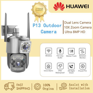 Huawei Dual Lens CCTV Camera Wifi Connect 360 With Audio and Speaker Buy 1 Take 1 Mini IP Security Camera Outdoor HD Wireless CCTV Camera Connect Cellphone CCTV Light Bulb Connect to CP Auto Tracking Night Vision Waterproof Alarm Surveillance