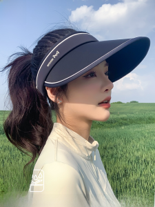 MiiOW | หมวกกันแดดกันยูวีสำหรับผู้หญิง หมวกกันแดดแบบครอบคลุมเต็มใบ หมวกกันแดดกลางแจ้งสำหรับเดินทางในฤดูร้อน หมวกทรงสี่เหลี่ยมเล็ก