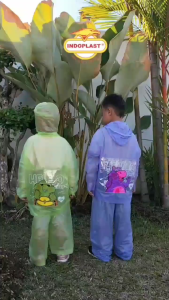 JAS HUJAN JAKET CELANA HELLO KIDS // JAS HUJAN ANAK INDOPLAST