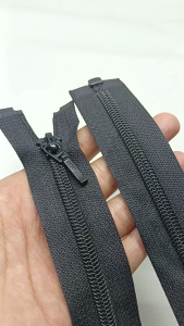 Resleting Zipper Jaket 60 cm / 24 inch Open End / Buka Lepas Hitam YEE Harga Per Biji