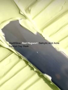 Glad2Glow Mugwort Clay Mask Jar [BPOM Certified] Salicylic Acid Jelly Mask | Anti Pores & Acne