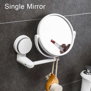 Bathroom Wall Mounted Bathroom Mirror Hole Free Mirror Suction Cup Folding Cosmetic Mirror Wall Mounted HD Bathroom Accessories