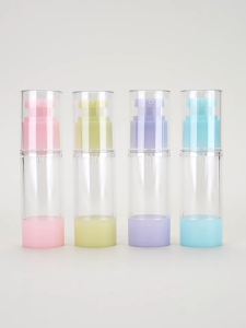 Portable Vacuum Spray Bottle Lotion Dispenser Sub Bottling Refillable Travel Pack Airless Pump Fine Mist 30ml