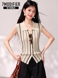 7.Modifier | Áo Thun Polo Sọc Đối Chiếu Ôm Body Đa Năng
